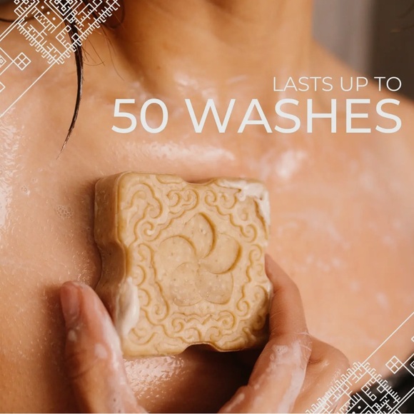 New Viori Peach Hibiscus Solid Sugar Scrub Bar |Natural, Vegan, Highly Fragrant - Picture 2 of 9